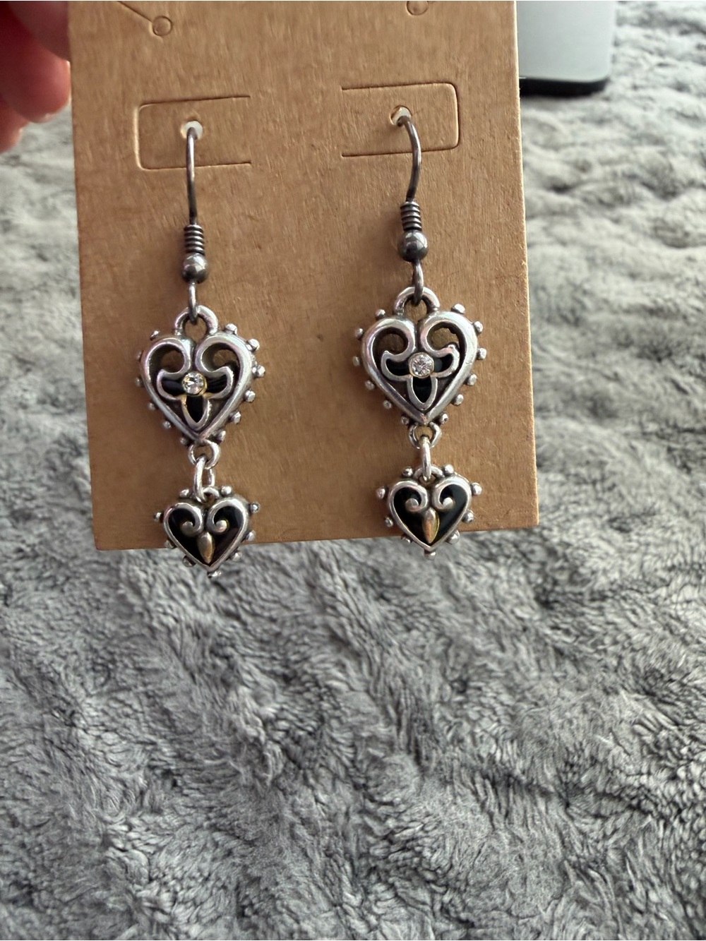 Brighton Silver antiqued Dangle Earrings
